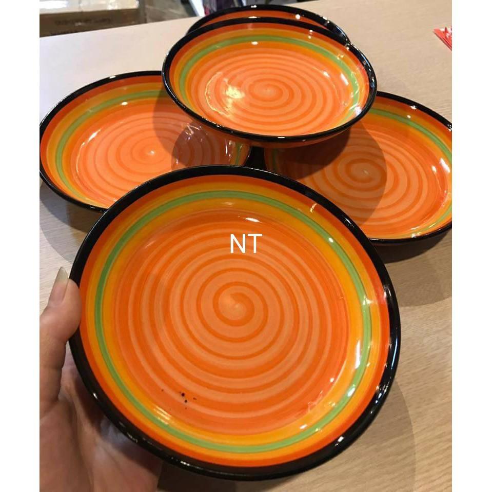 Combo 3 đĩa sứ cầu vồng 20cm