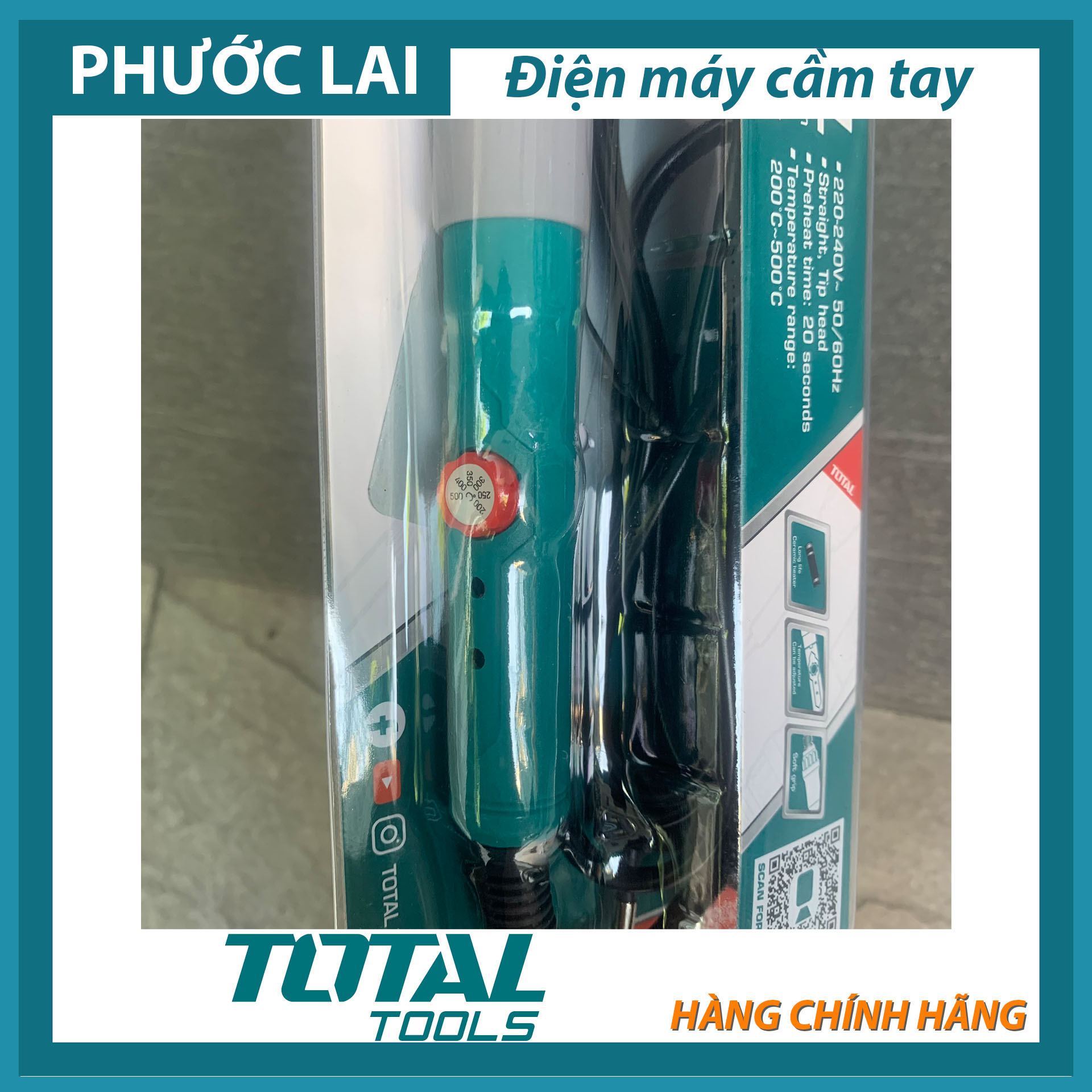 Mỏ hàn chì 100W (Chính Hãng) TOTAL TET1100831