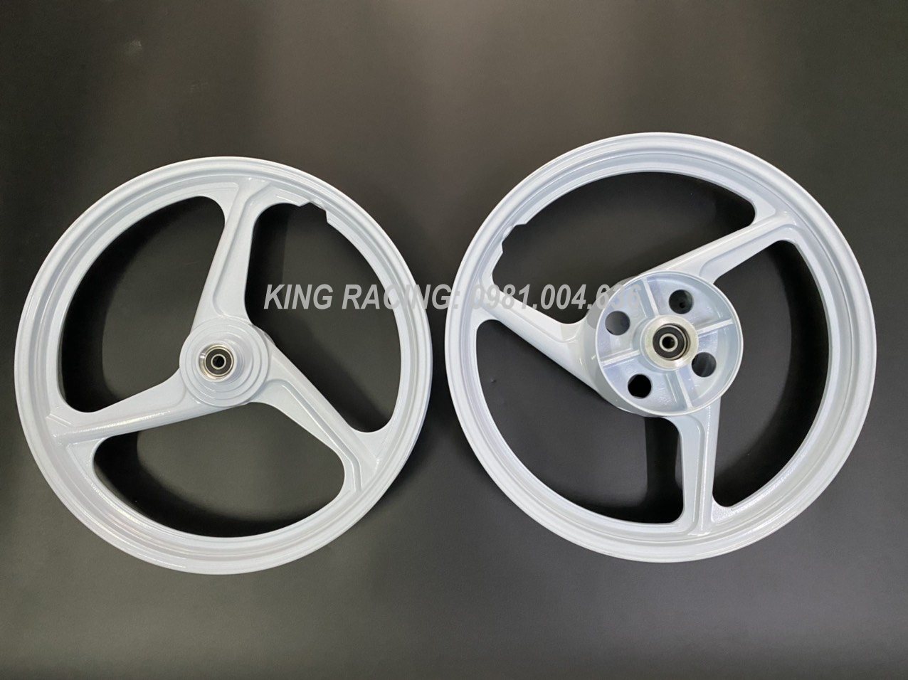 CẶP MÂM-VÀNH ĐÚC 3 ĐAO( 3 NAN) GẮN HD,WINER , WINER X(HOẶC CHẾ CHÁO CÁC DÒNG XE 2 THẮNG ĐĨA TRƯỚC SAU)