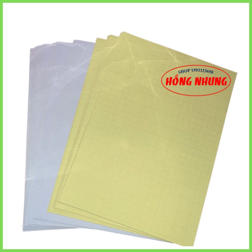 [ Decal Mặt Nhám] Xấp 100 Tờ Decal A4 Mặt Nhám , Siêu Dính, Mặt Giấy Mịn.