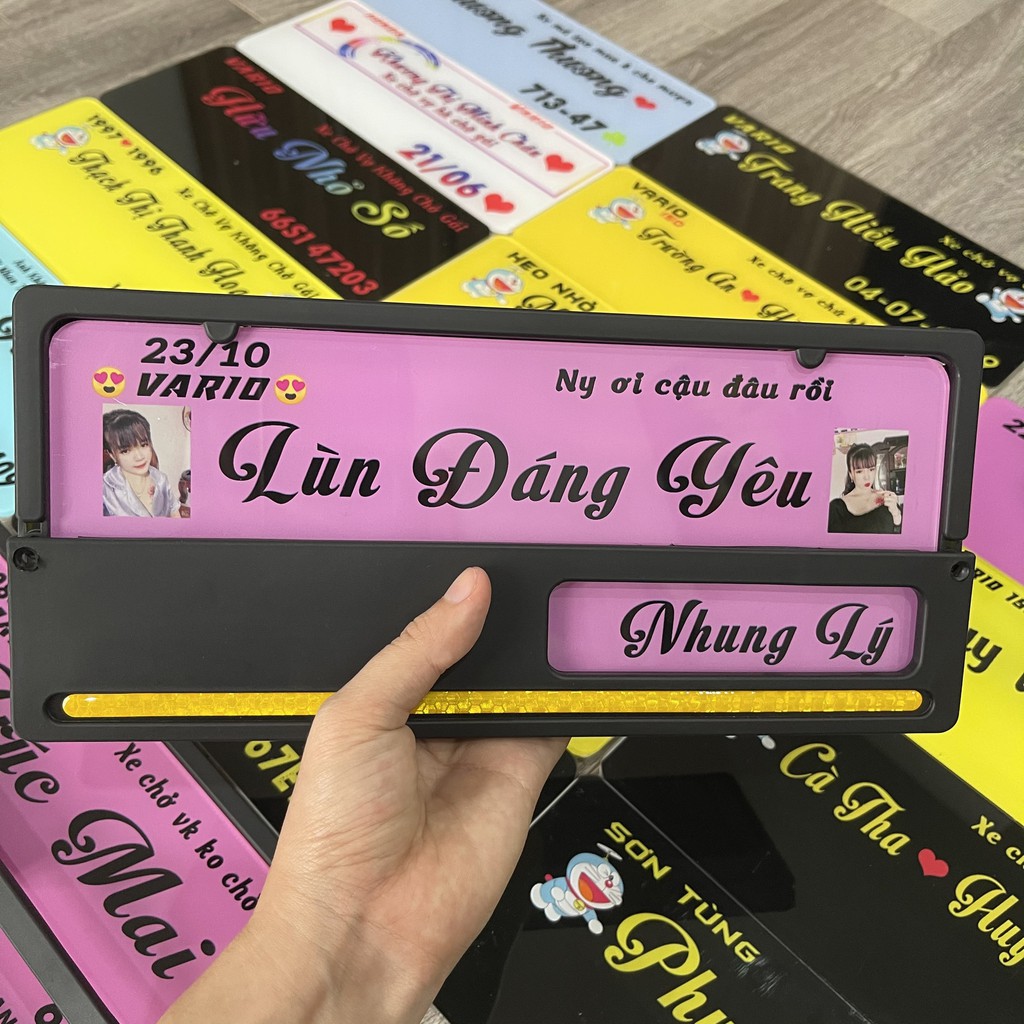Bảng tên xe máy kiểu Indo full phụ kiện