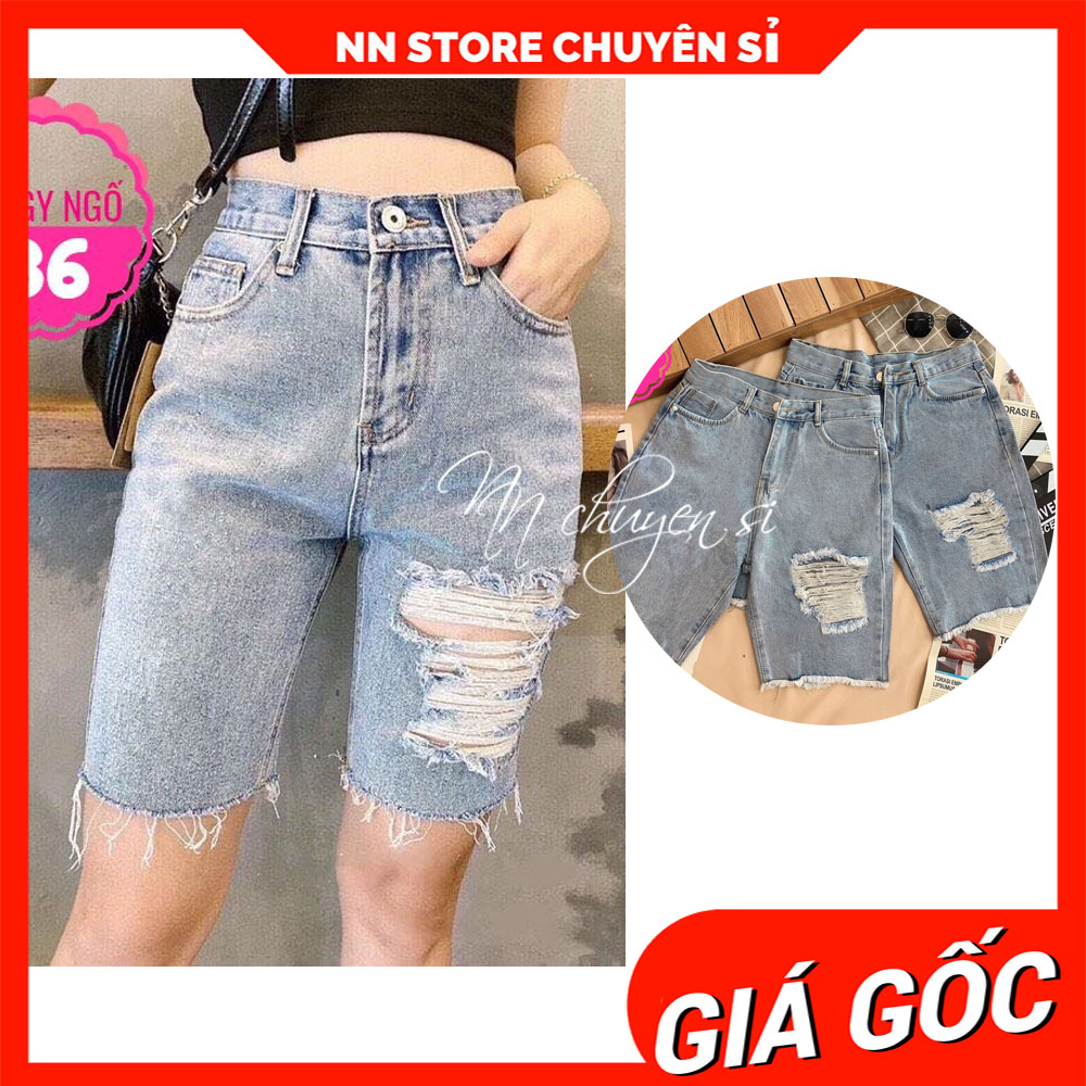 Quần jean ngố nữ qjnt36 🛑 ảnh thật 🛑 quần lửng nữ 🛑 quần jean nữ 🛑 quần ngố rách 🛑