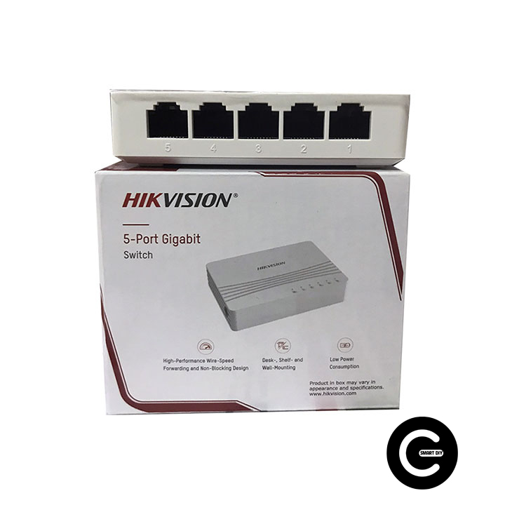 Bộ chia mạng 5 cổng Switch 5 port Hikvision 10/100 Mbps