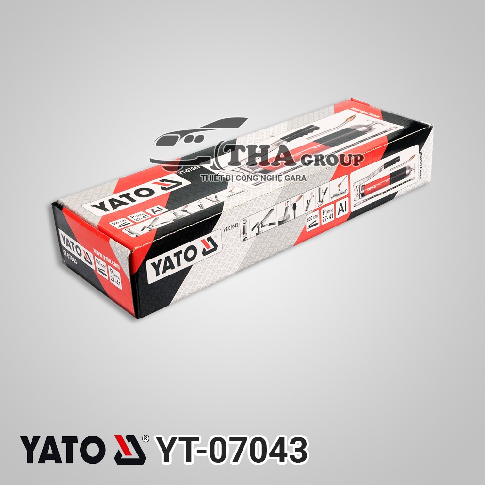 Súng bơm mỡ bằng tay 800cc Yato YT-07043