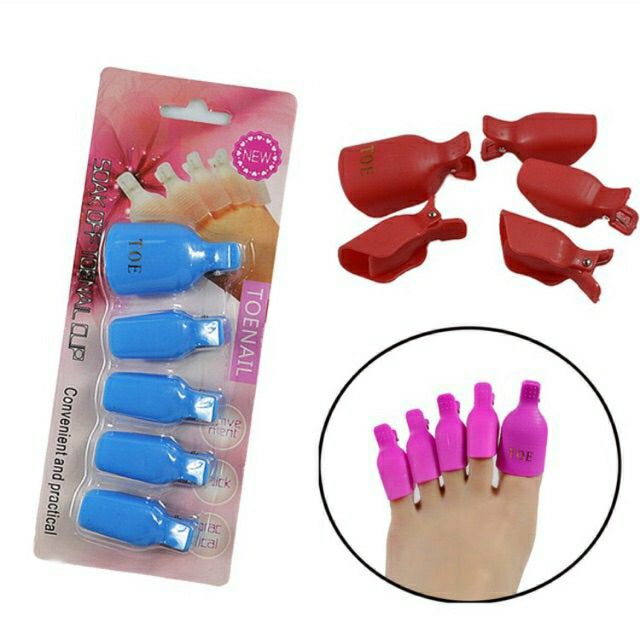 Kẹp Ủ Phá Gel Chân Bộ 5 Chiếc - sinailmi