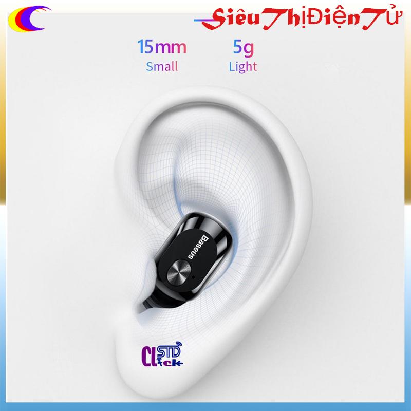 TAI NGHE BASEUS A03 BLUETOOTH 1 BÊN TAI KIÊM ĐỘC SẠC