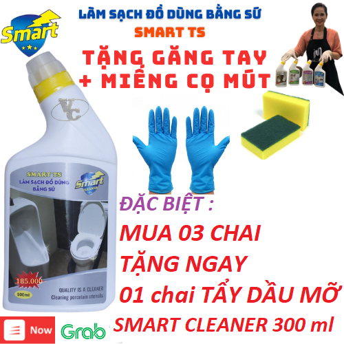 [RẺ VÔ ĐỊCH]Tẩy rửa thông minh TẨY SỨ SMART - TS (300ml /500ml)