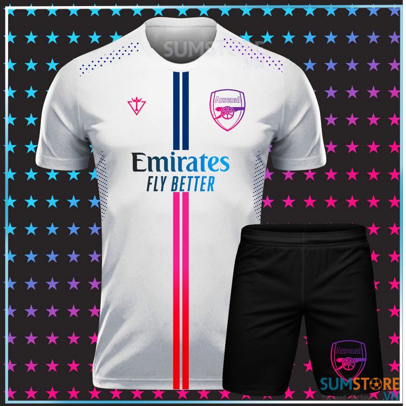 Áo Bóng Đá 2022 – CLB Arsenal Win Trắng 03 Độc Nhất