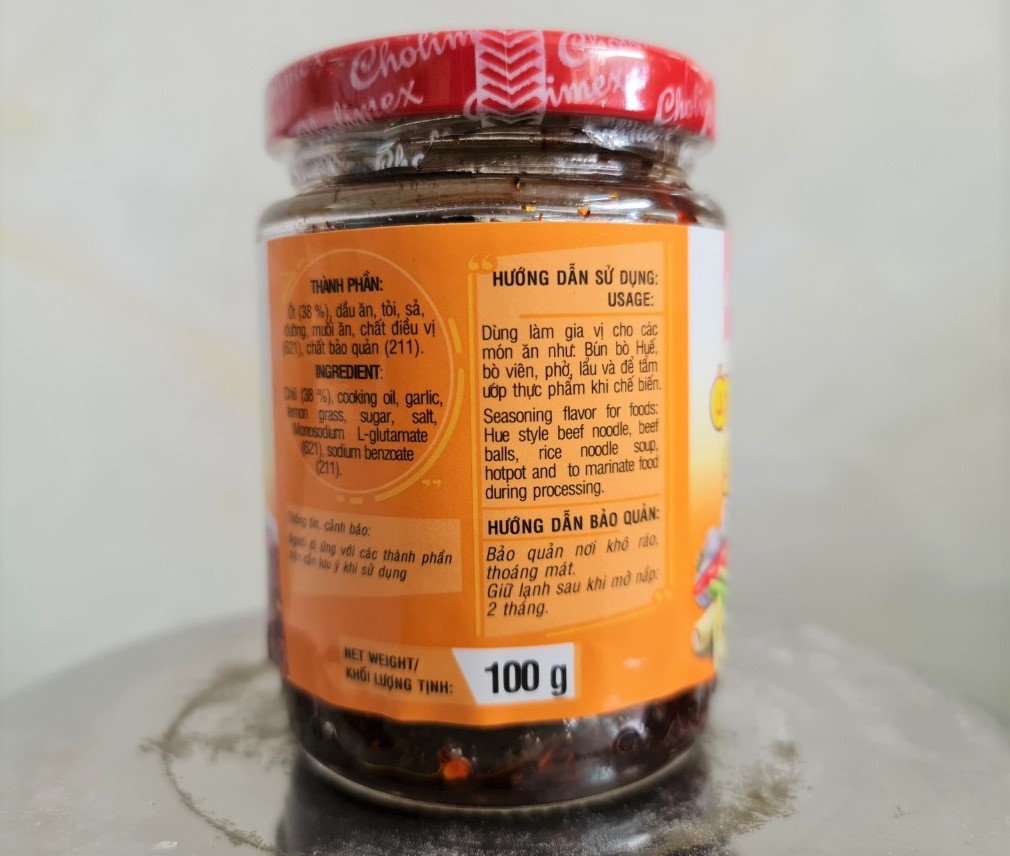 [Lọ 100g] ỚT KHÔ SA TẾ [VN] CHOLIMEX Dried Satay Chili