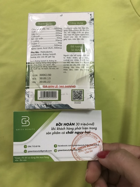 Nước Ép Cần Tây Green Beauty (kèmthẻ bảo hành chính hảng cty giả hoàn tiền)