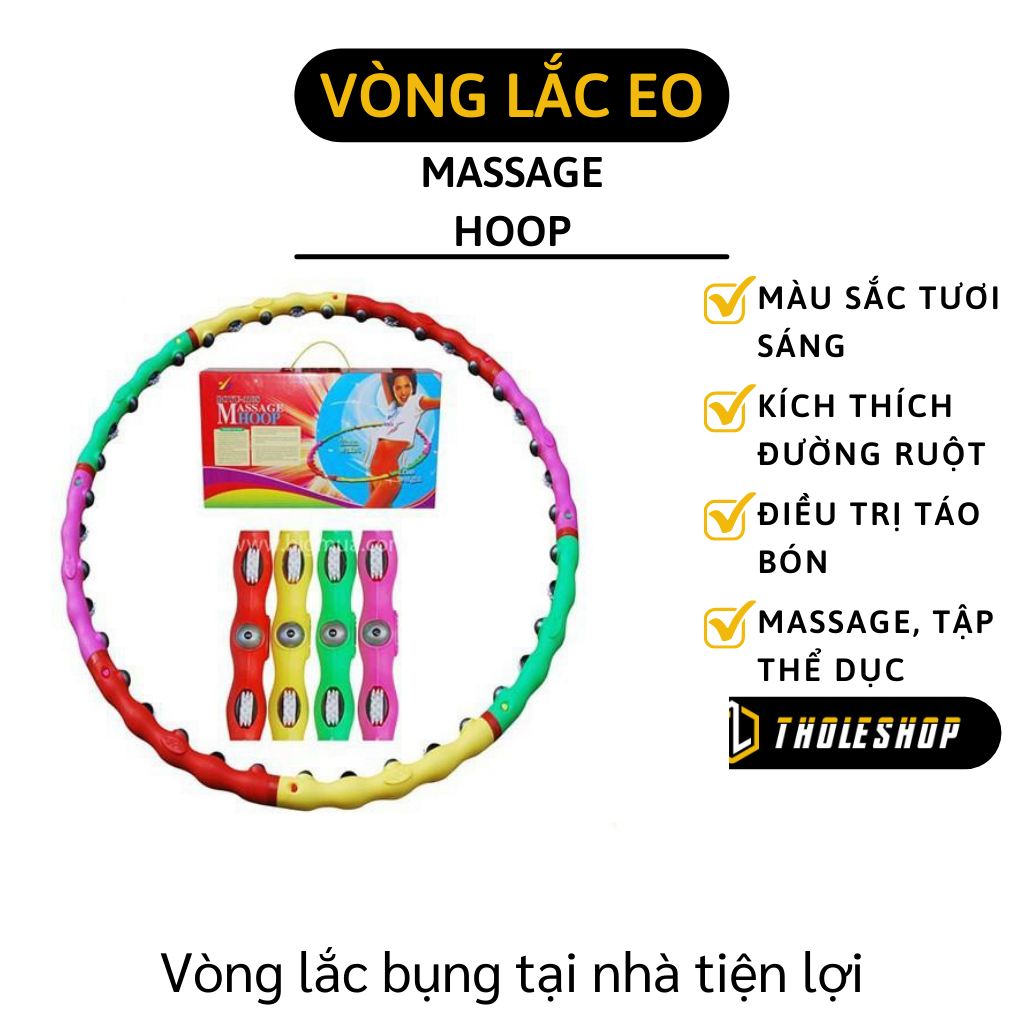 Vòng lắc giảm eo Massage Hoop có thể gấp gọn, cho bạn vòng eo lí tưởng - Vòng lắc eo - Vòng tập thể dục cho vòng eo thon gọn