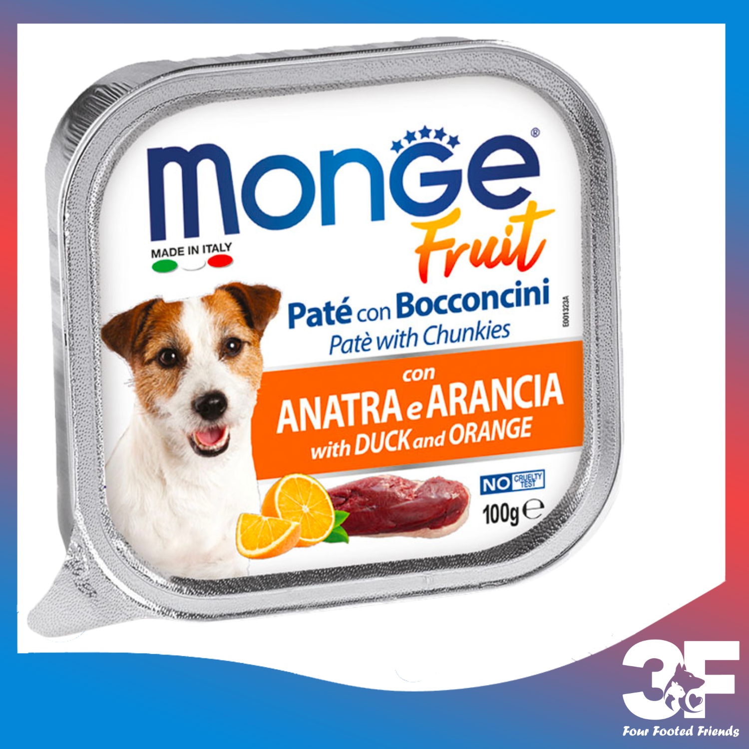 Pate Thức Ăn Ướt Monge Fruit Cho Chó Mọi Lứa Tuổi - Khay 100G
