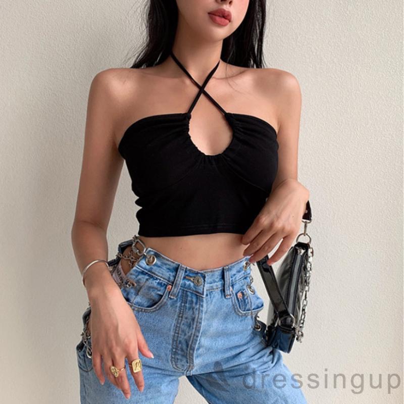 Áo Croptop Ống Khoen Ngực A5140
