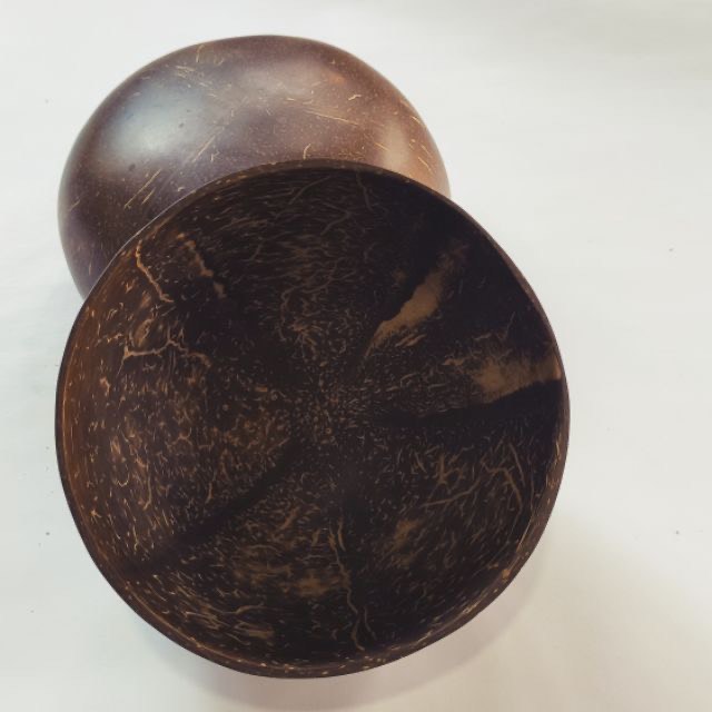 Bộ chén bát gáo dừa tự nhiên (ăn ngũ cốc, đắp mask, quà lưu niệm)