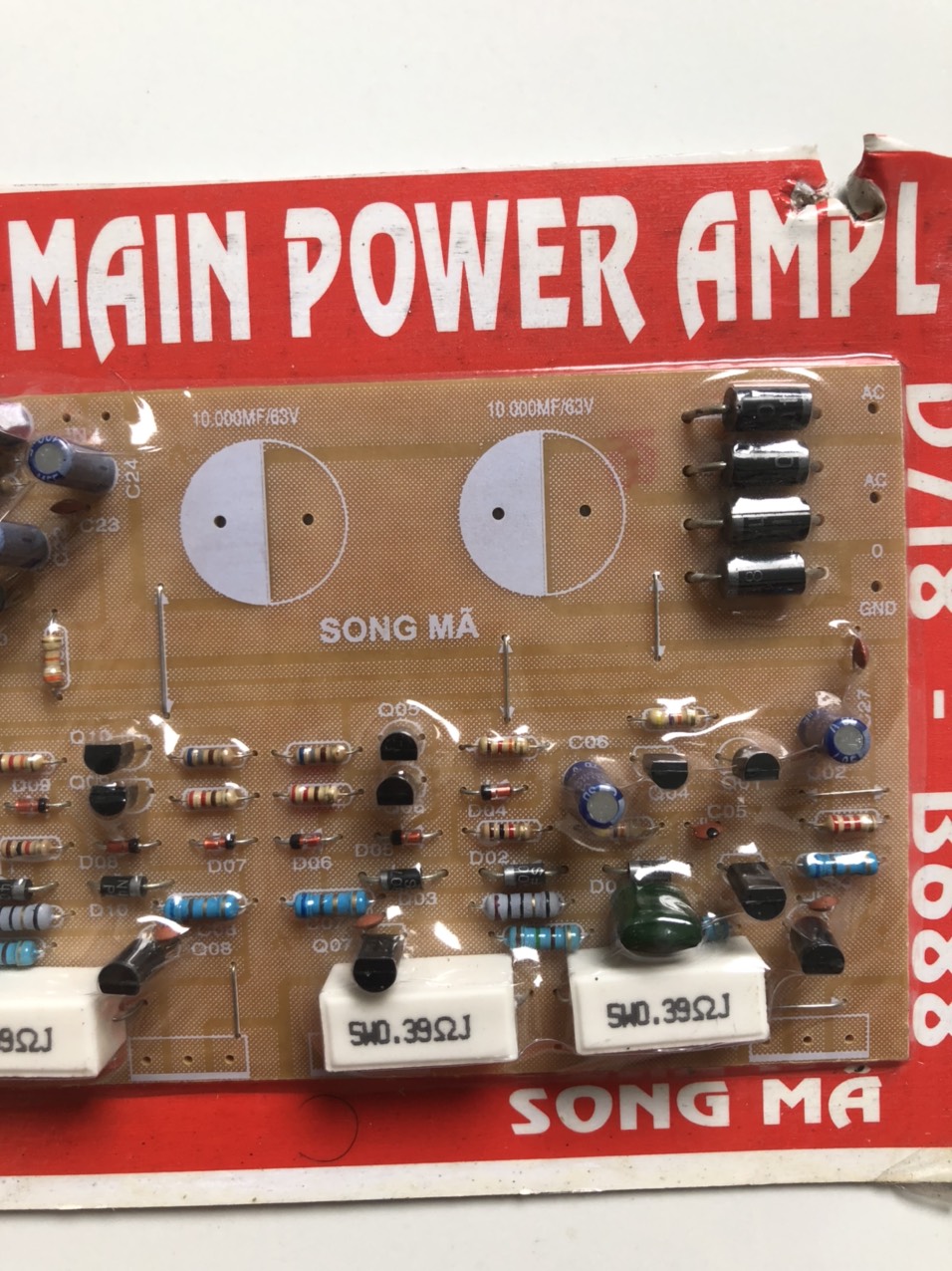MẠCH CÔNG SUẤT AMPLY 4 SÒ 180W-2 KÊNH