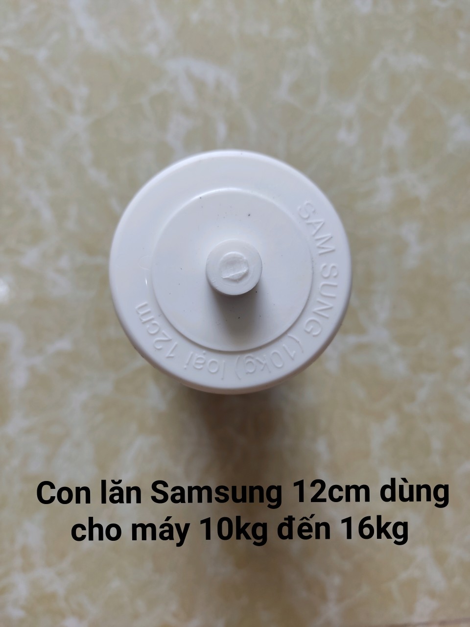 Bộ 2 con lăn mâm máy giặt samsung 12cm dùng cho máy 10kg đến 16kg