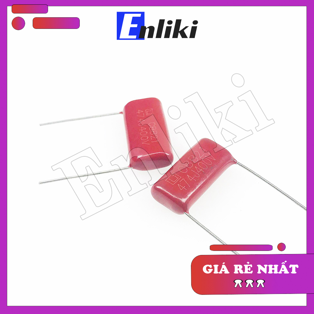 Tụ 0.47uF CBB 474J 400V 20mm
