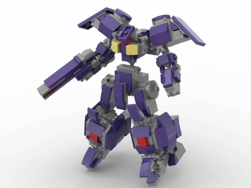 Đồ chơi lắp ráp Non Lego Moc mech Steel Tím