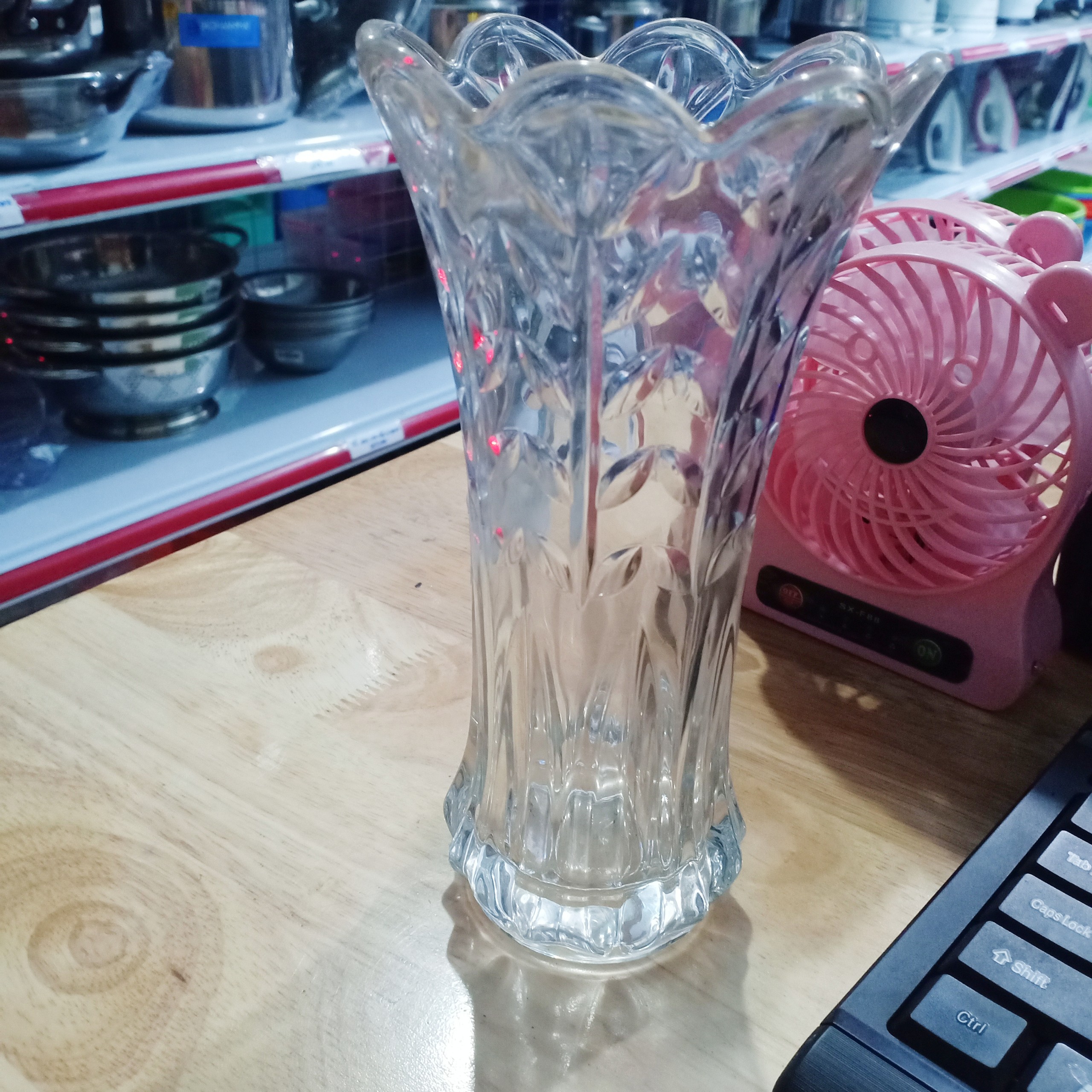 Bình cắm hoa thủy tinh cao cấp 20cm