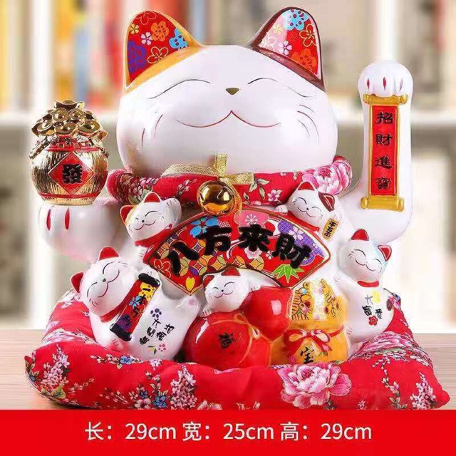 Mèo thần tài như ý cát tường - thiên kim vạn lượng mới