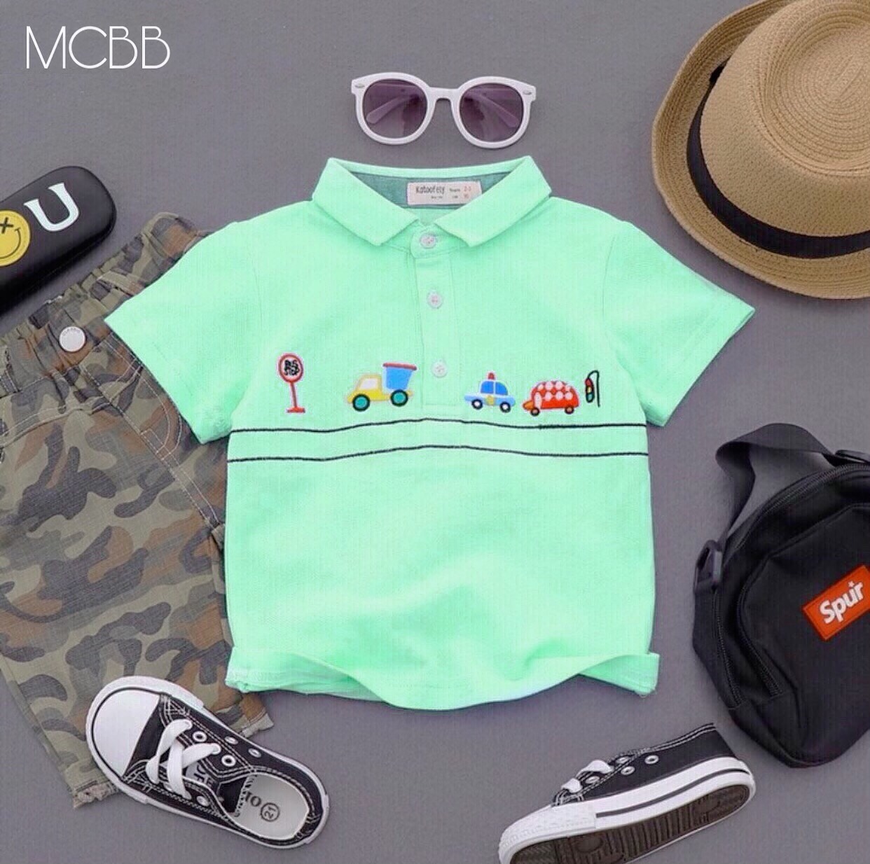 Mcbb 24-49kg 100% vải cotton áo polo cho bé trai xe hơi áo thun bé trai tay ngắn hoạt hình áo có cổ bé trai áo polo bé trai áo cộc tay bé trai áo phông cộc tay bé trai áo phông bé trai ngắn tay áo thun màu xanh áo thun cho bé trai cổ trụ áo bé trai trẻ em