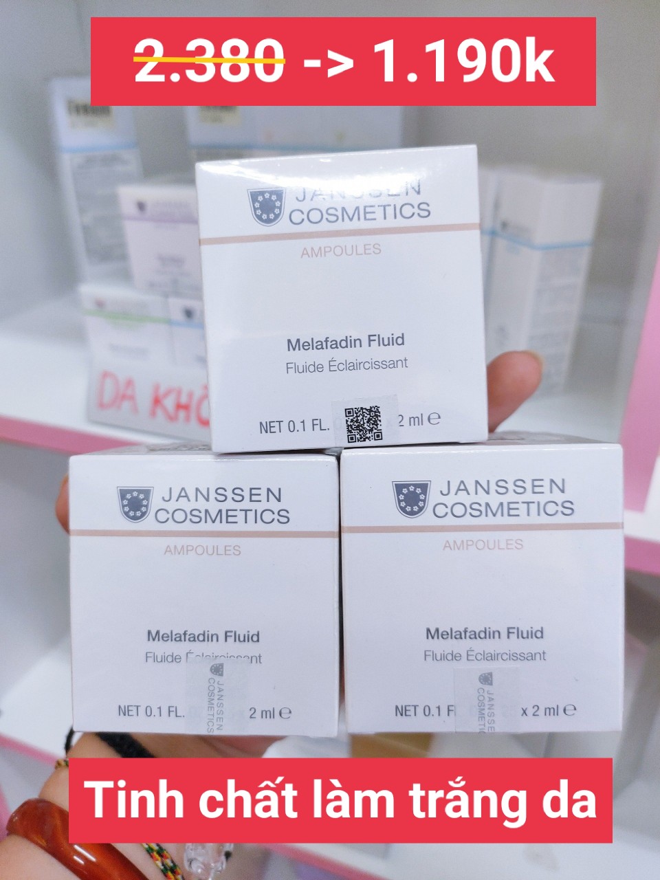 TINH CHẤT LÀM TRẮNG DA - JANSSEN COSMETICS MELAFADIN FLUID - 1981PLE
