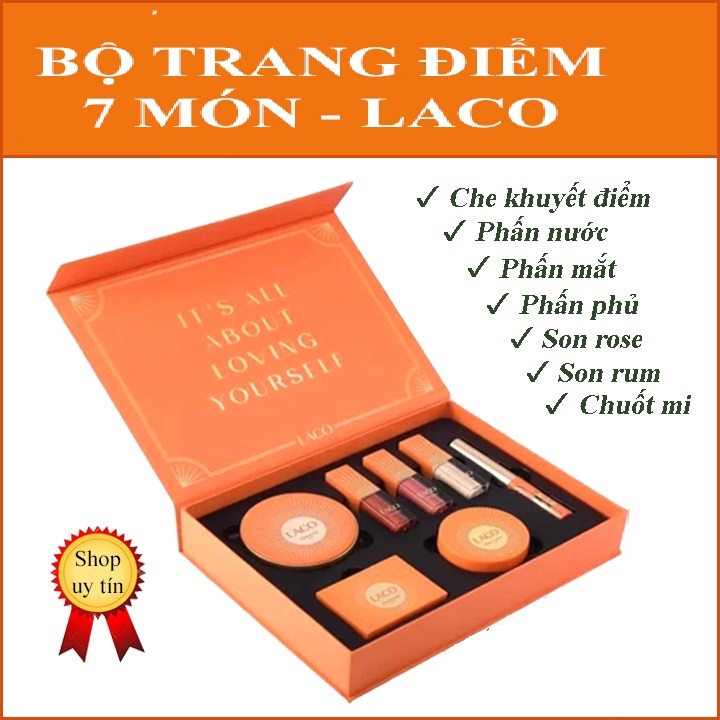 Set trang điểm laco make up colection 7 món [Chính hãng MAKEUP COLLECTION]