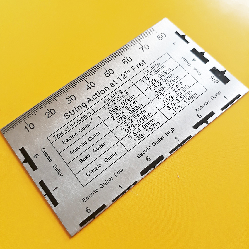Thước đo Action đàn guitar - String Action Ruler - Vinida Guitar - Duy Guitar Store