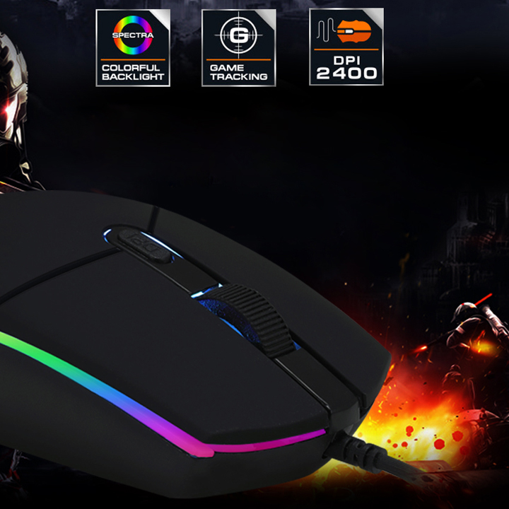 [HCM]Chuột game thủ Divipad G102 Led RGB DPI 2400