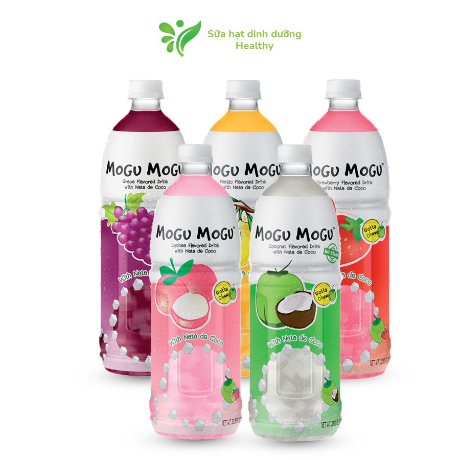 Nước Thạch Dừa Mogu Mogu Thái Lan Các Vị (Chai 1L)