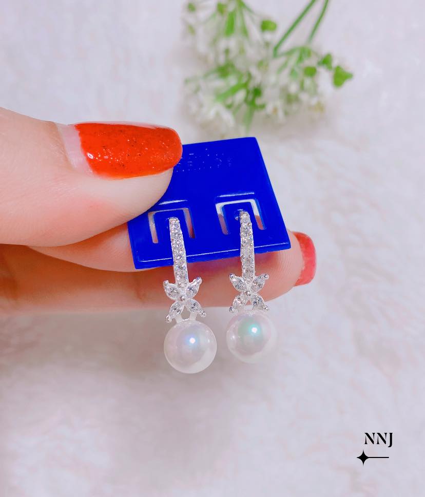 Bông tai nữ bạc ta MS45c