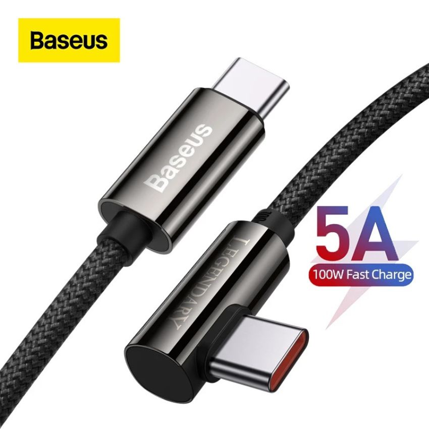 Cáp game CATCS-01 Baseus Legend Series Elbow Fast Charging Data Cable Type-C to Type-C 100W
