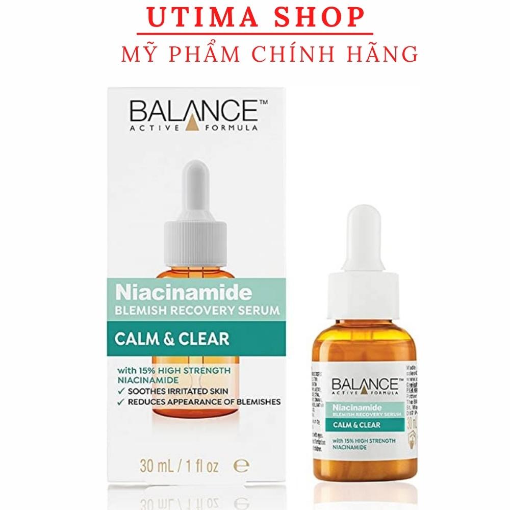 Serum ngừa mụn mờ thâm Balance Active Formula Niacinamide 15% Blemish Recovery 30ml- Umita shop