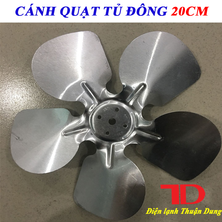 Cánh quạt tủ đông 20cm, cánh quạt nhôm tản nhiệt - Điện lạnh Thuận Dung