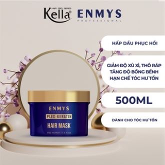 Kem hấp dầu keratin phục hồi tóc hư tồn Enmys (Hũ 500ml)