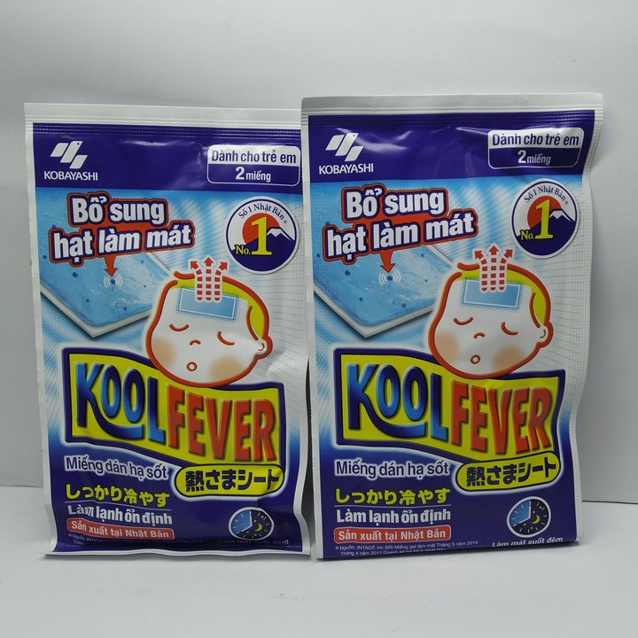 Koolfever Miếng dán hạ sốt - 1 gói 2 miếng