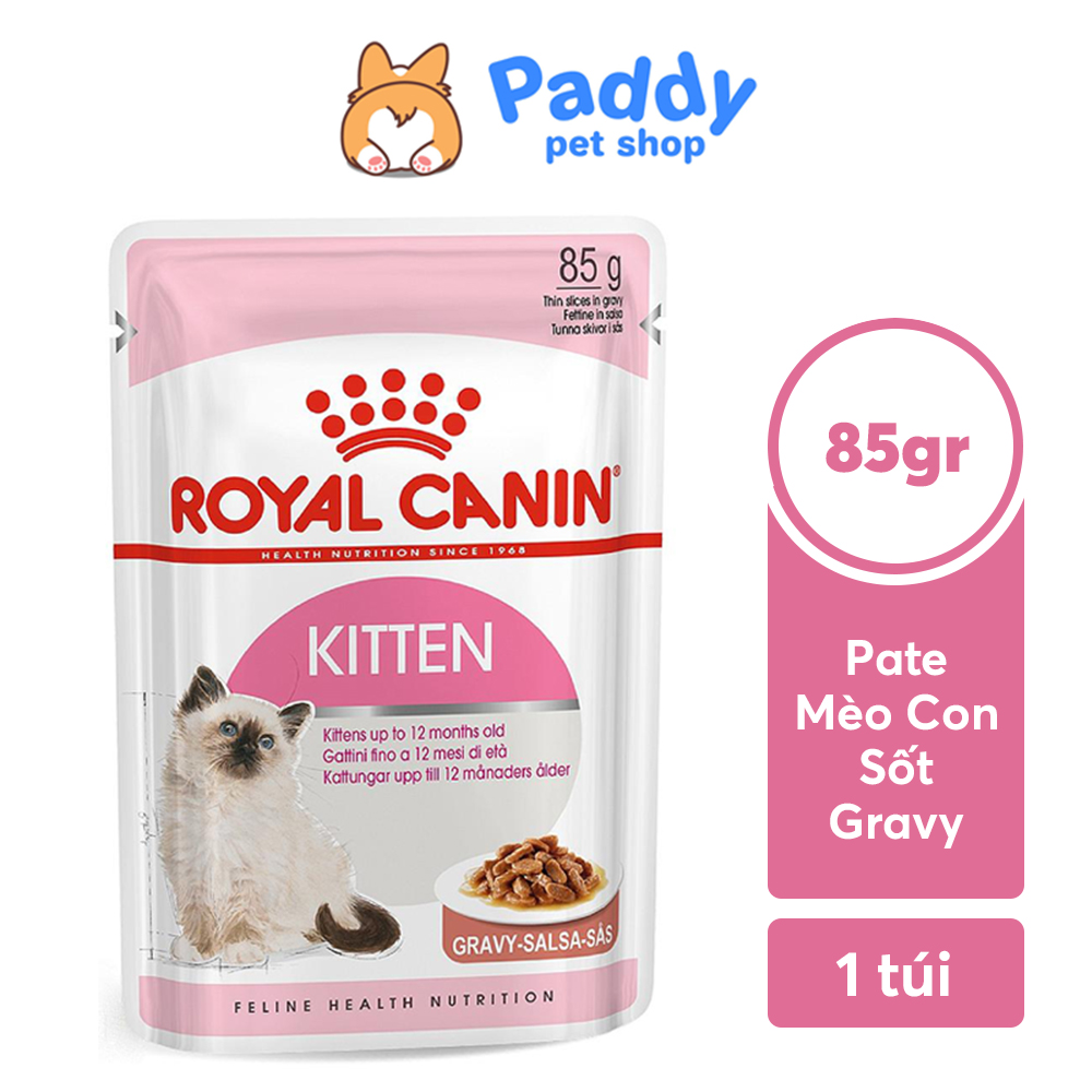 HCMPate Cho Mèo Con Royal Canin Kitten Gravy Dạng Sốt 85g