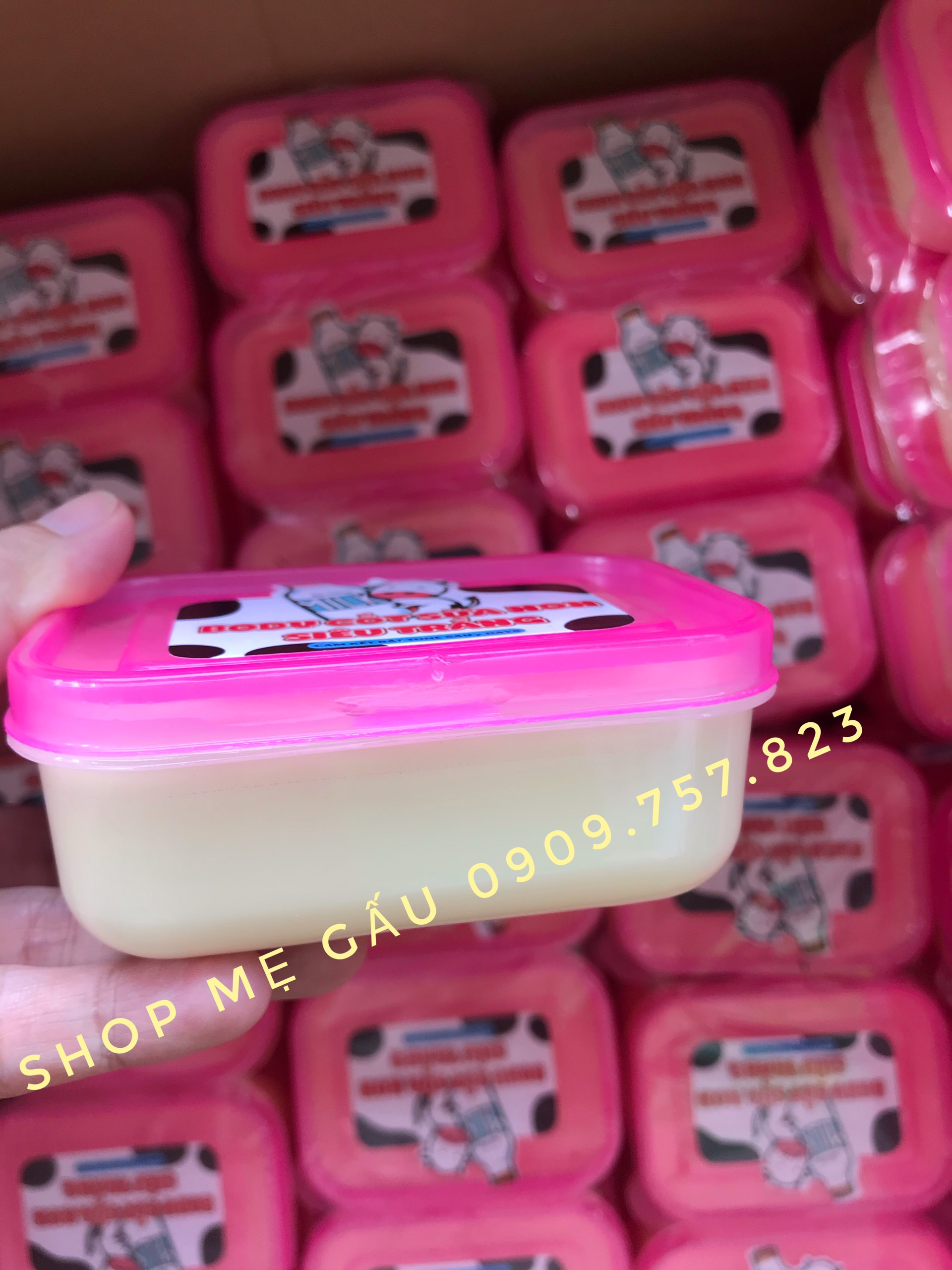 KEm body cốt sữa non siêu trắng bò vuông_ cốt đặc