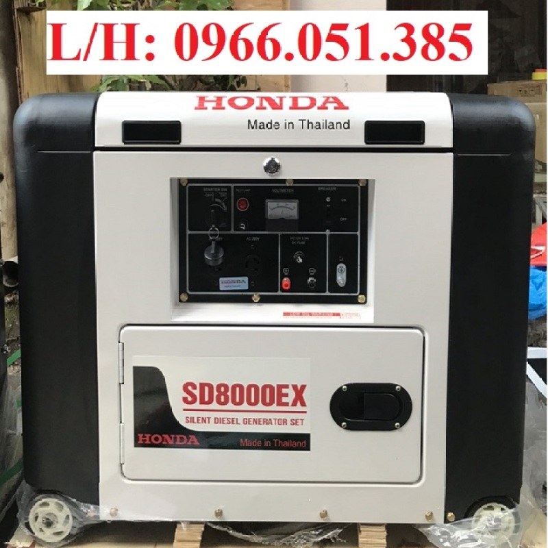 Máy phát điện Honda 5,5kw SD8000EX chạy dầu siêu cách âm
