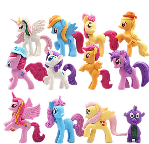 13 Ngựa Thiên Thần Pony (12 Ngựa Size 6cm-8cm+1 Ngựa 14cm)