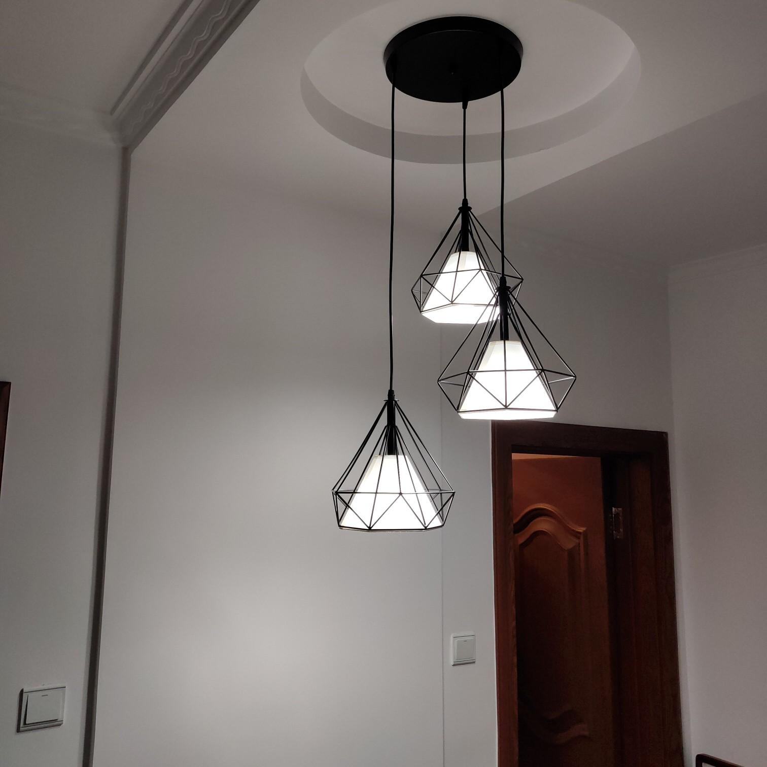[HCM]Đèn thả 3 kim cương đã bao gồm bóng LED