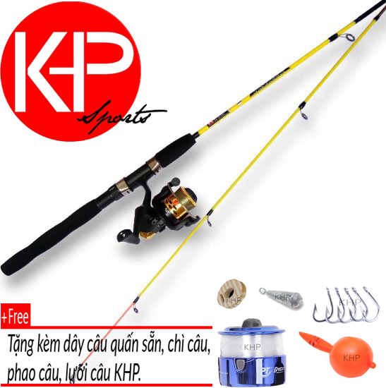 [HCM]Bộ cần câu 2 khúc mini 1m5 (Xanh lá)