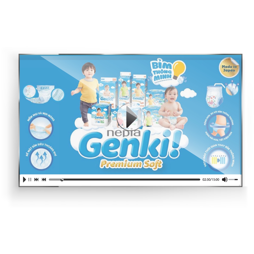Tã quần Nhật Bản cao cấp Genki (L, 44 miếng)
