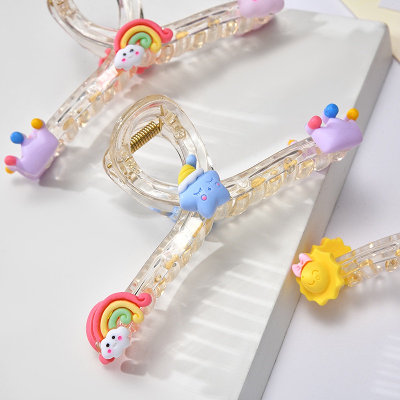 Kẹp càng cua chéo trong răng gắn charm - ( 1 cái)