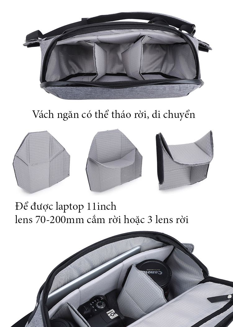 [HCM]Túi máy ảnh Xiu Jian 10L