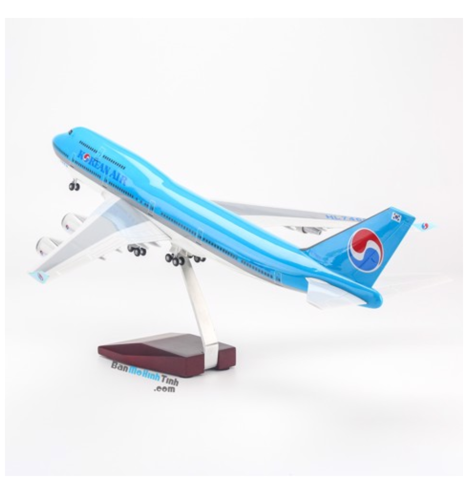 Mô hình máy bay Korean Air Boeing B747 47cm