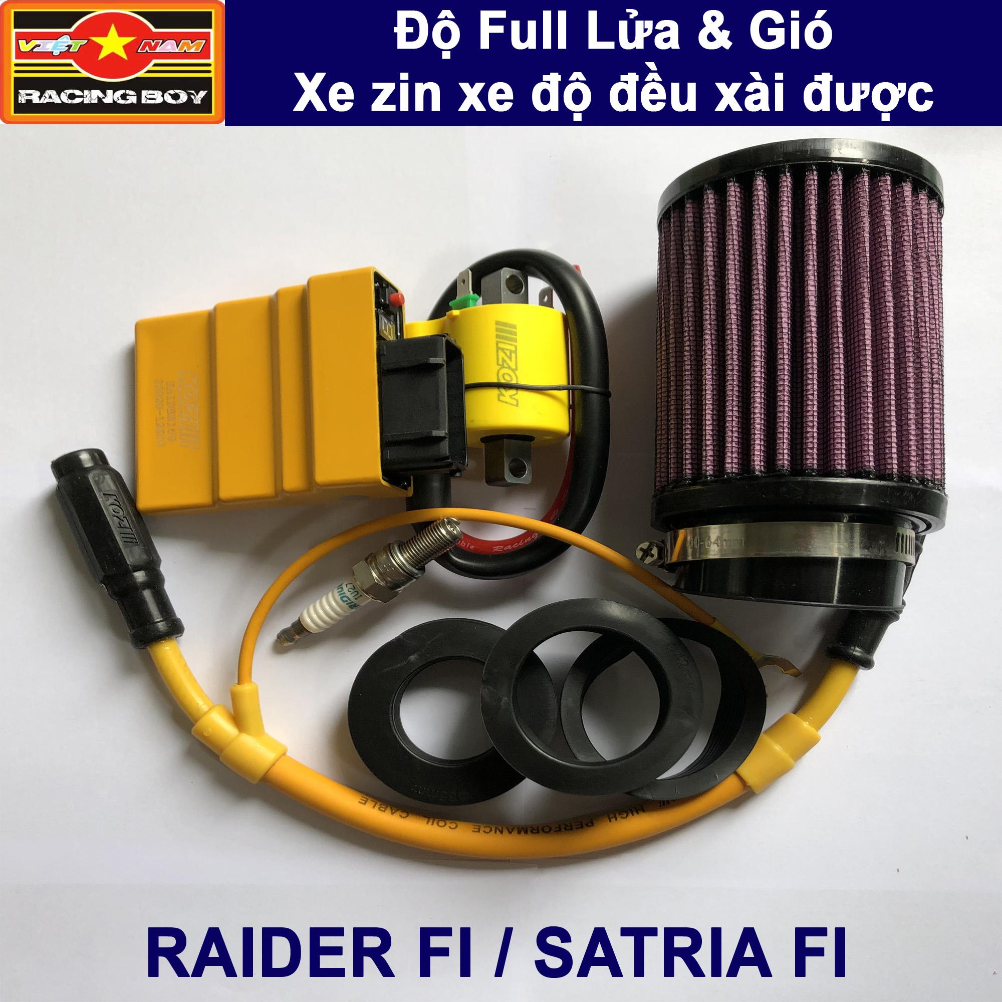 Full bộ lửa gió cho Raider FI, Satria FI