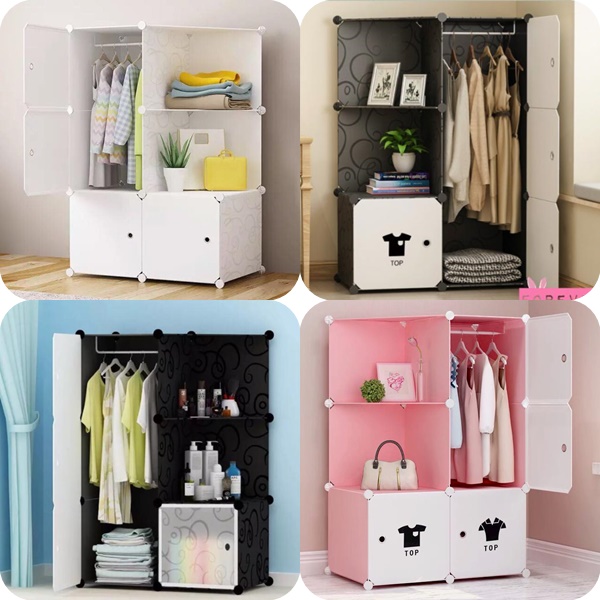 Tủ nhựa ghép-6 ô có xéo