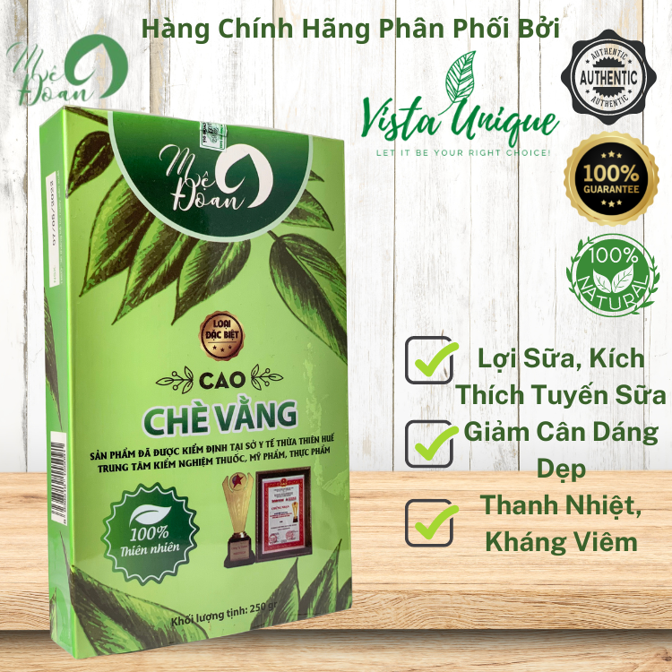 Cao chè vằng mệ đoan trà vằng cao cấp lợi sữa cho mẹ sau sinh chè vằng lợi sữa giảm cân trà vằng sẻ - shop vista unique