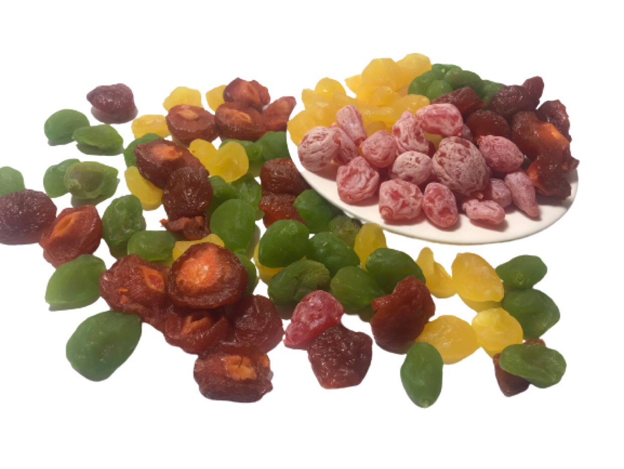 200GR Ô MAI XÍ MUỘI ĐÀO BỔ ĐÔI SẤY DẺO